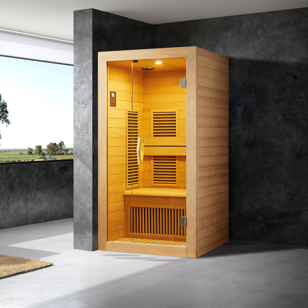 Инфракрасная сауна Mexda WS-1606SR красный кедр 1500*1000*1900