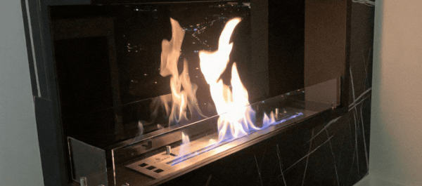 Угловой встраиваемый биокамин Firezo L'angolo Destro 1400